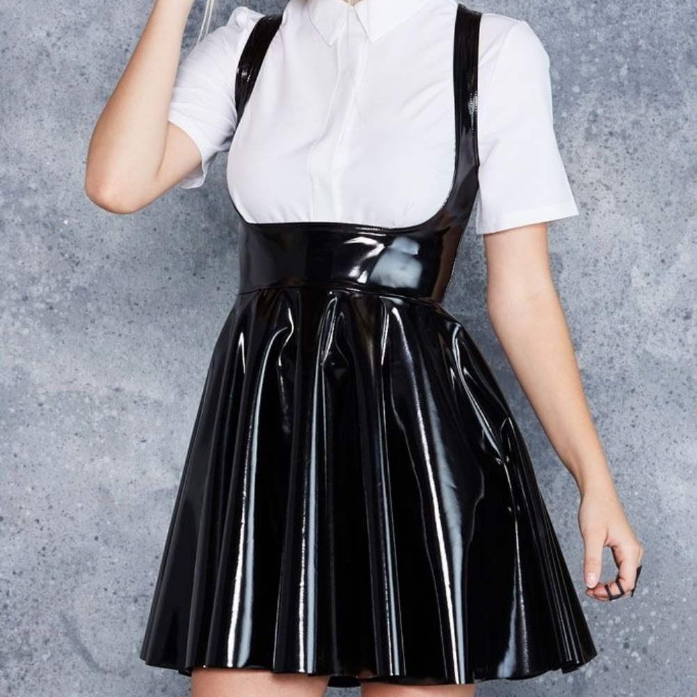 Blackmilk-Show us ya tops PVC Underbust Dress XL